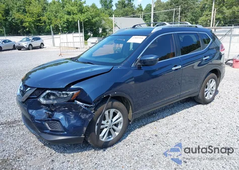 2016 Nissan Rogue Sv из США, поврежденный, VIN KNMAT2MT7GP656371